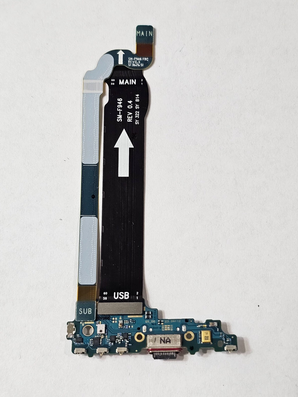 Samsung Galaxy Z Fold5 F946U USB-C Charging Port Sub-Board