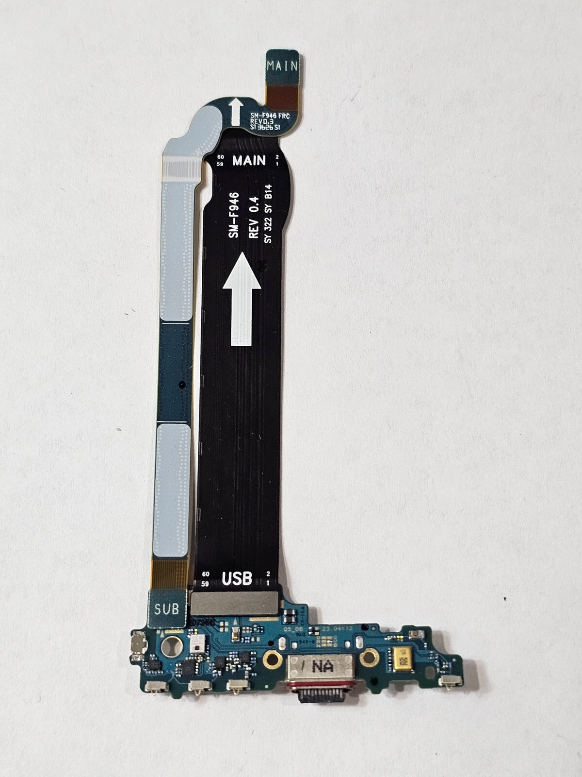 Samsung Galaxy Z Fold5 F946U USB-C Charging Port Sub-Board