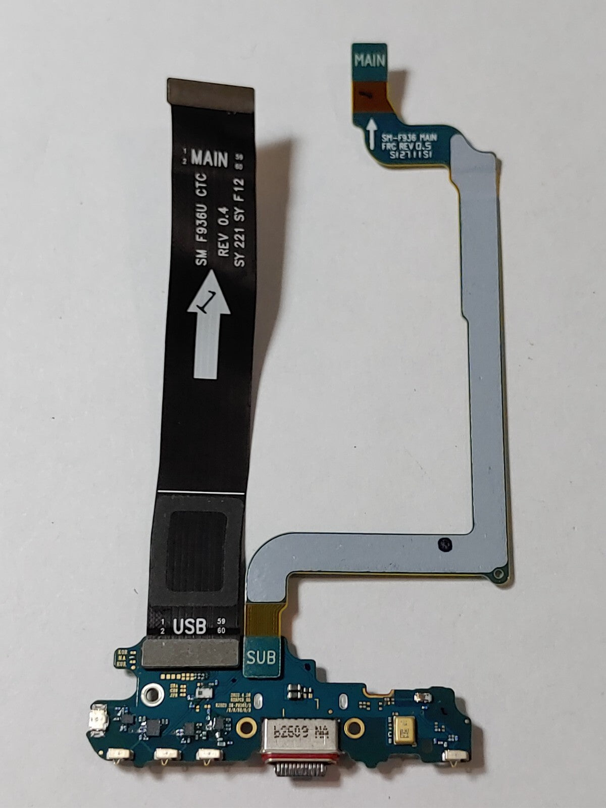 Samsung Galaxy Z Fold4 F936U USB-C Charging Port Sub-Board