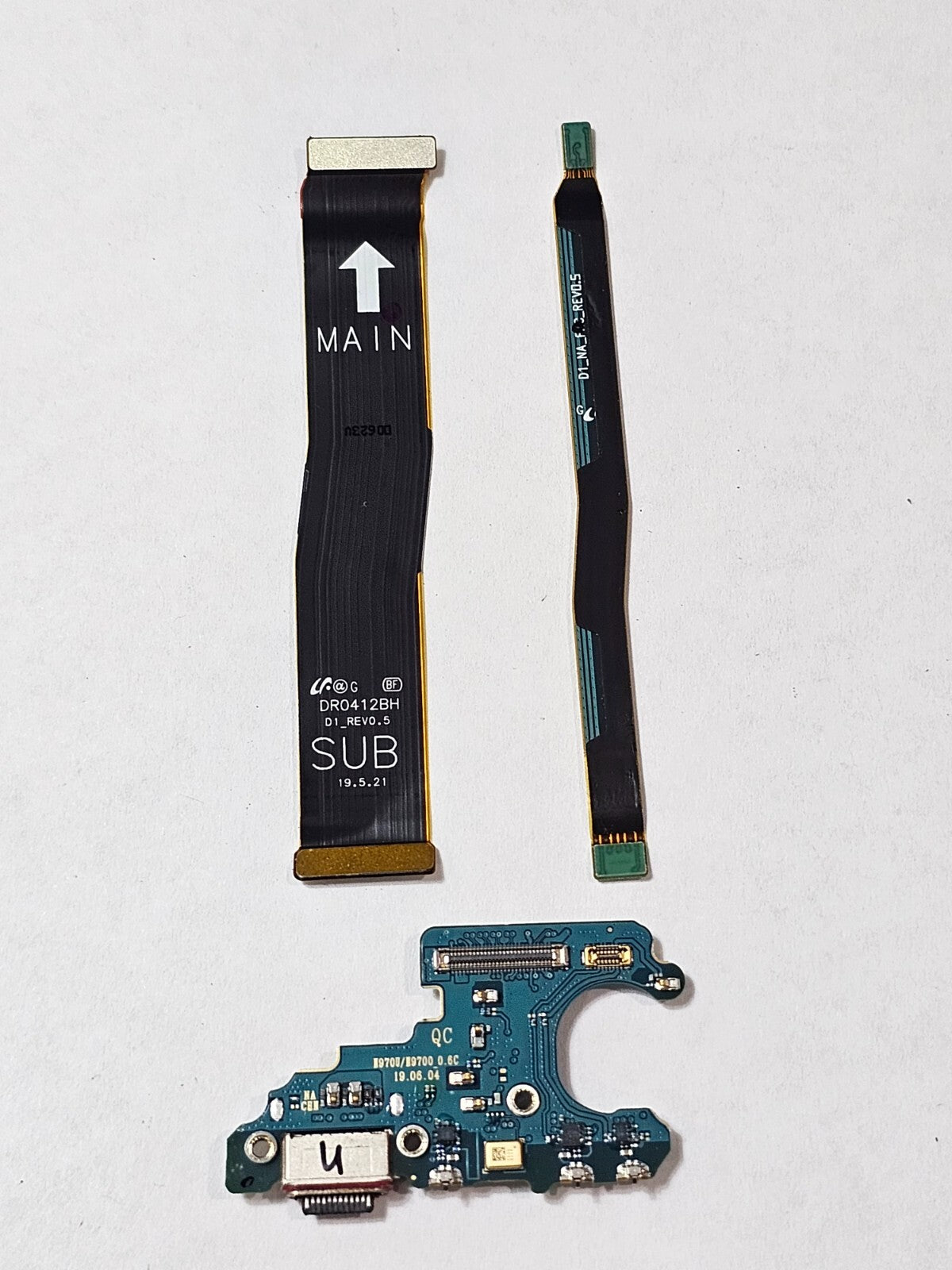 Samsung Galaxy Note10 N970U Charging Port Sub-Board with 2 Flex Cables
