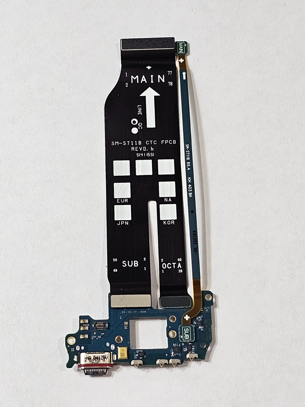 Samsung Galaxy S23 FE S711U USB-C Charging Port Sub-Board